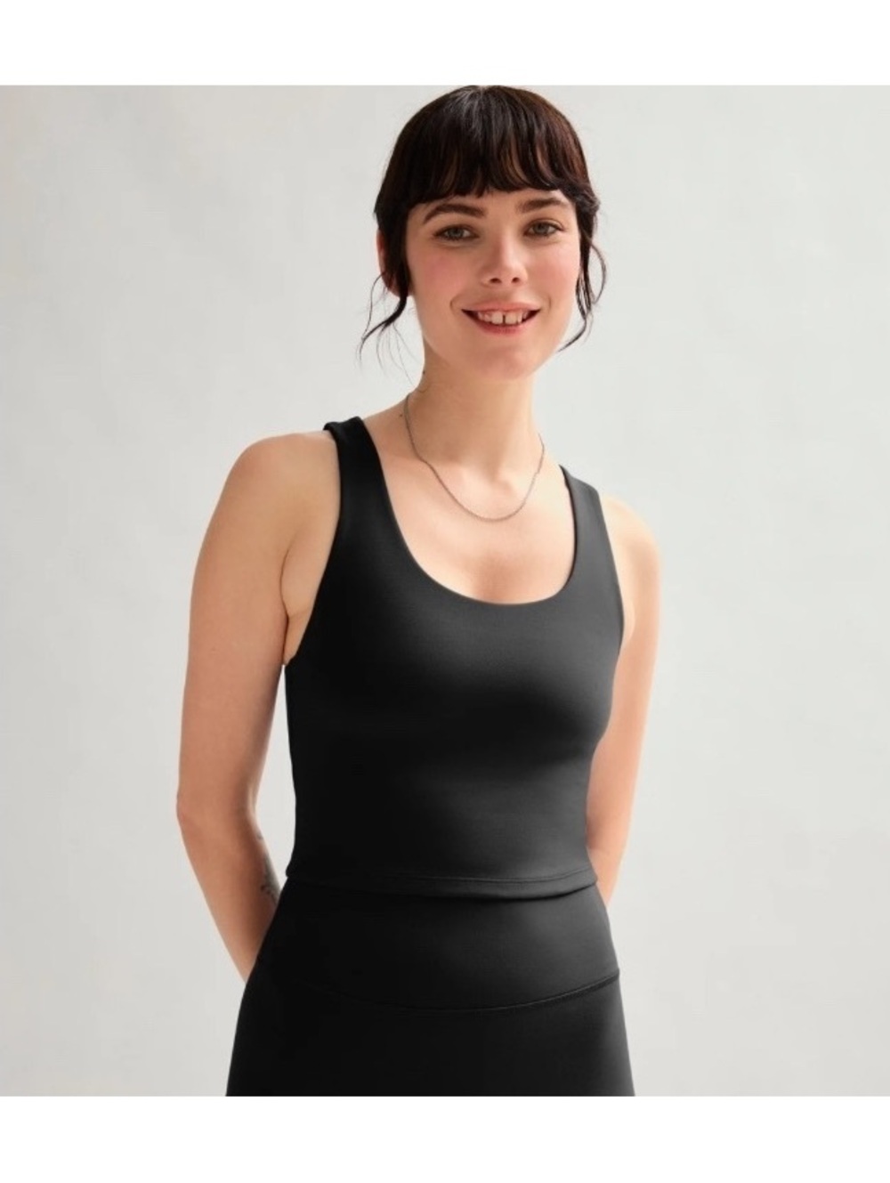 Girlfriend Collective Bella Tank in Black Medium